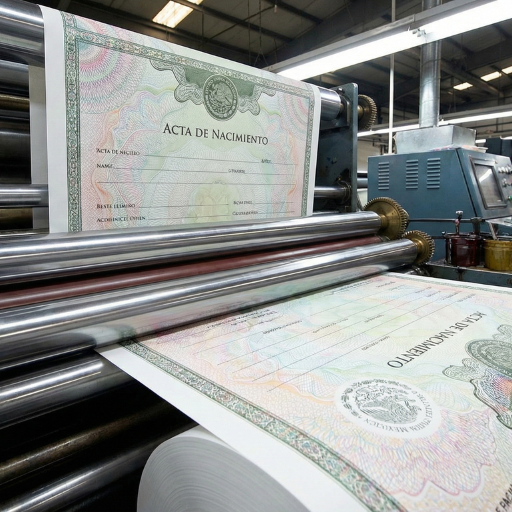 impresión de actas con medidas de seguridad